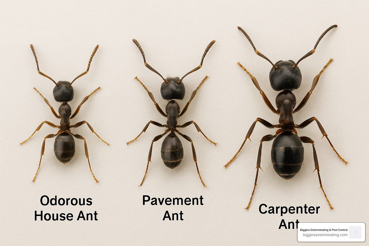 common household ant species - indoor ant control