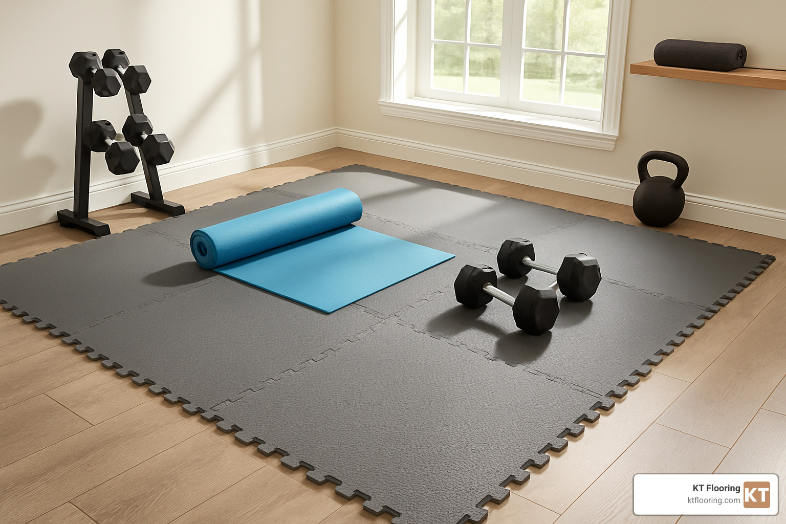 EVA foam interlocking gym tiles - Best flooring for home gyms
