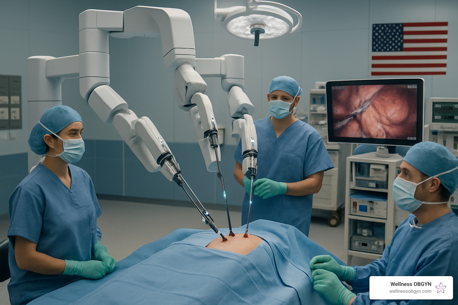 Surgical robot used for minimally invasive gynecological procedures - gynecologist in honolulu