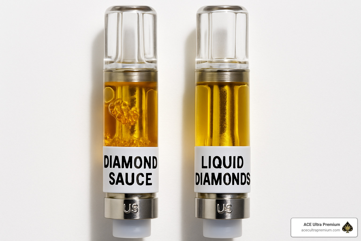 Ace Ultra Premium Disposable extract formulations showing Diamond Sauce and Liquid Diamonds - ace ultra premium disposable Ace Ultra Premium Disposable extract formulations showing Diamond Sauce and Liquid Diamonds - ace ultra premium disposable
