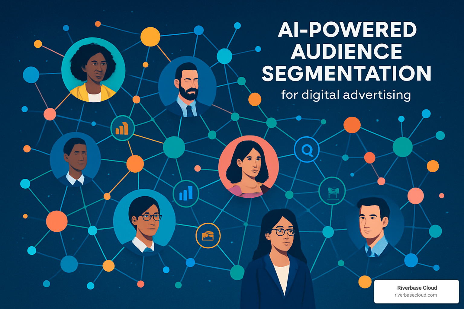 AI audience segmentation visualization - ai in digital advertising