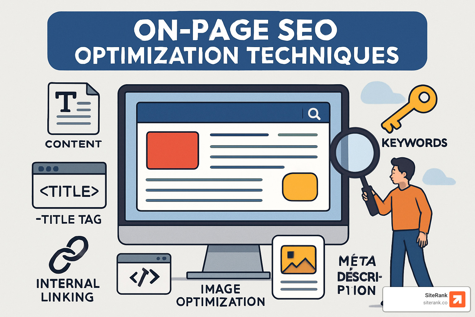 Schema markup implementation example showing rich results - on page seo optimization techniques