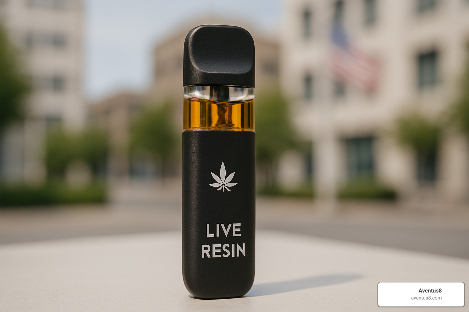Cannabis disposable vape pen with live resin - disposables
