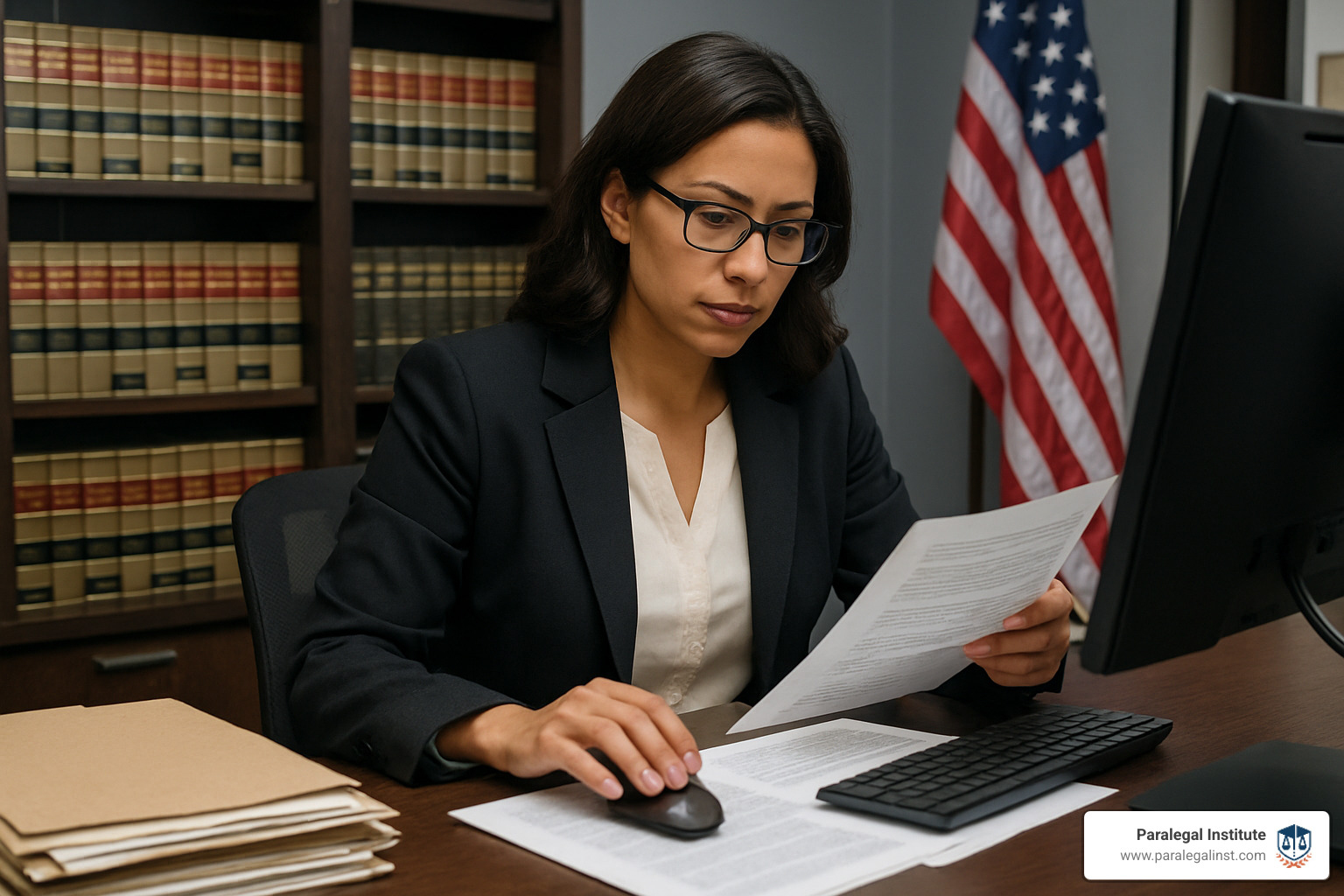 paralegal working in law office - paralegal studies certificate