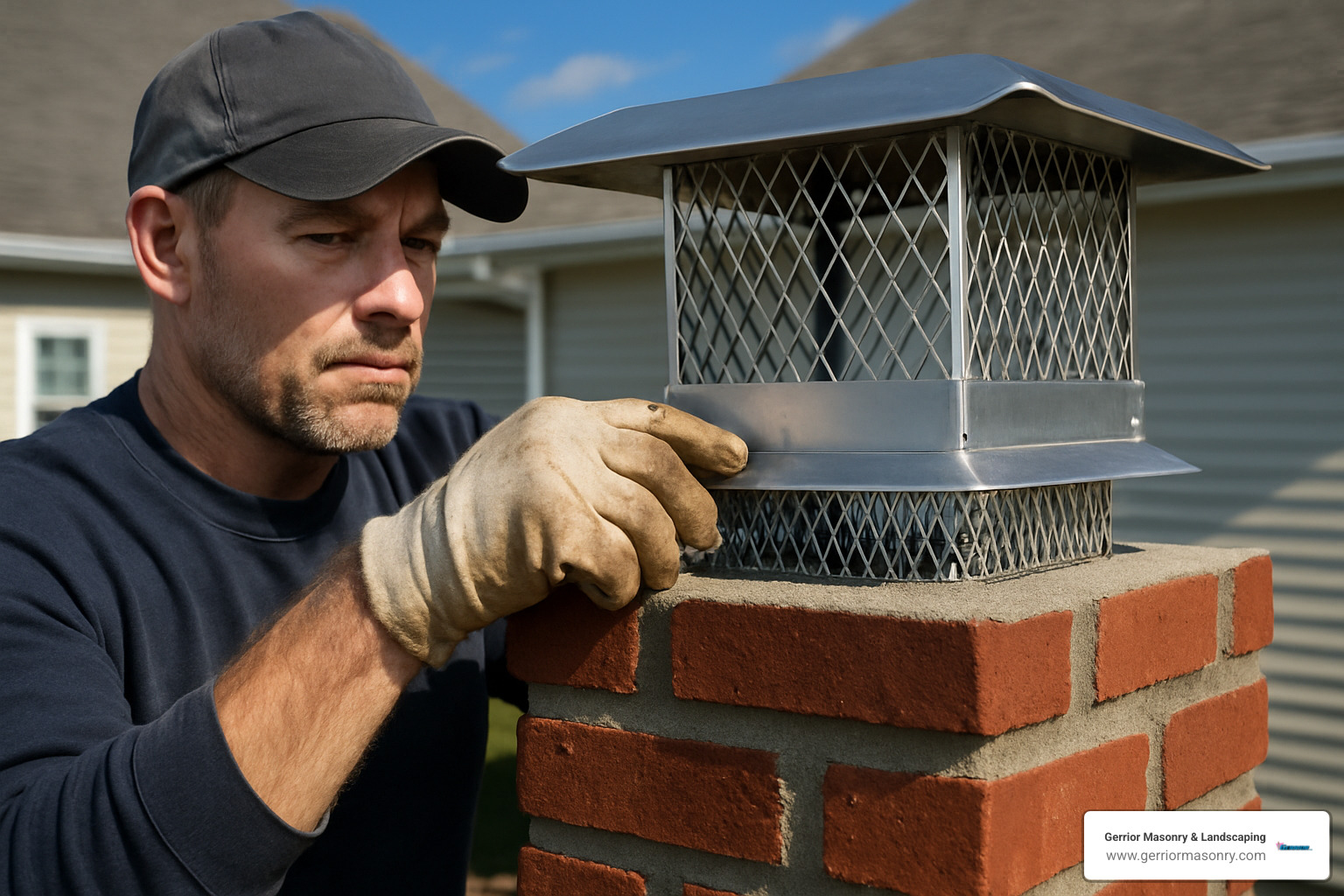 chimney cap installation - chimney repair and replacement