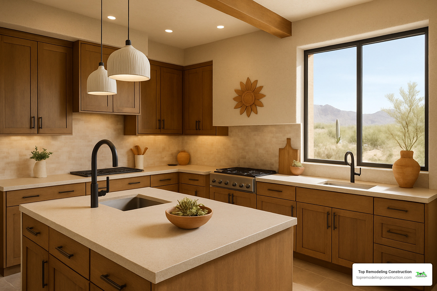 desert inspired kitchen remodel las vegas - home remodeling las vegas nv