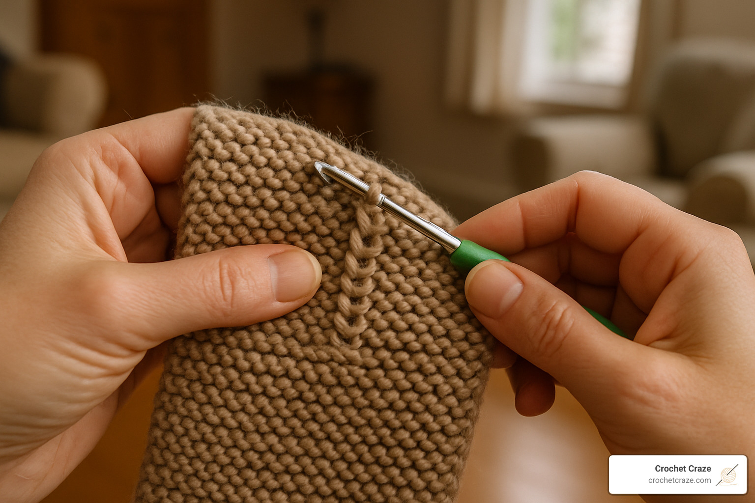 fixing a dropped stitch in garter stitch - garter stitch knitting