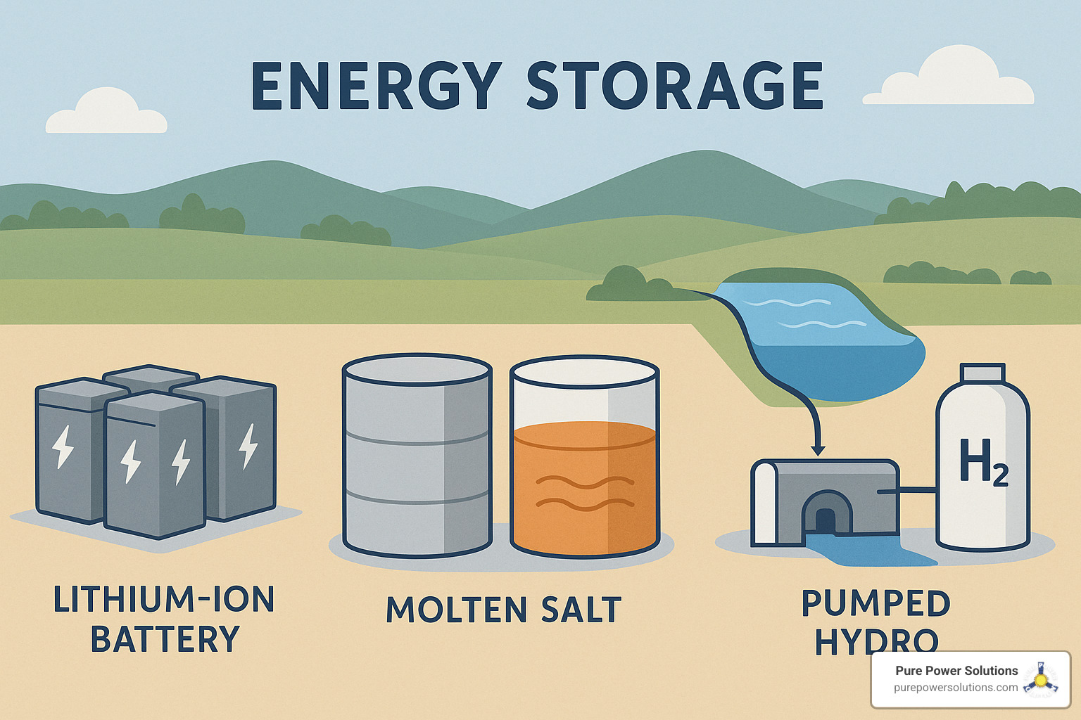 different types of energy storage technologies - energy storage solutions