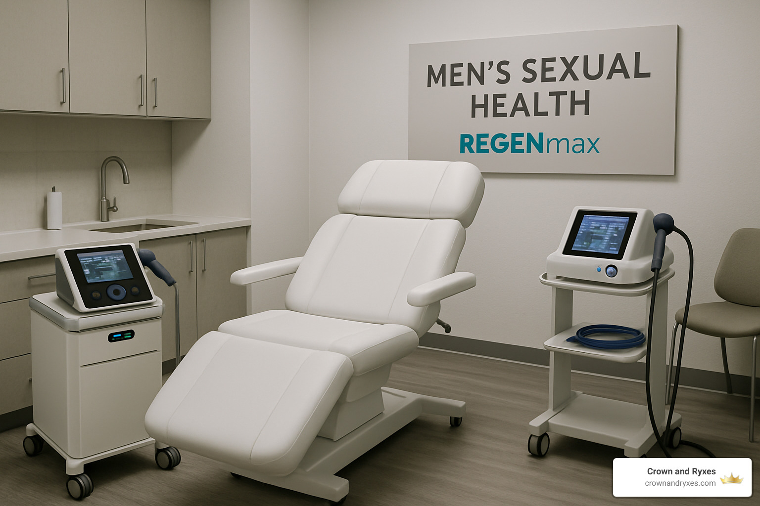 Modern REGENmax treatment room with advanced equipment - 97 percent ed success protocol