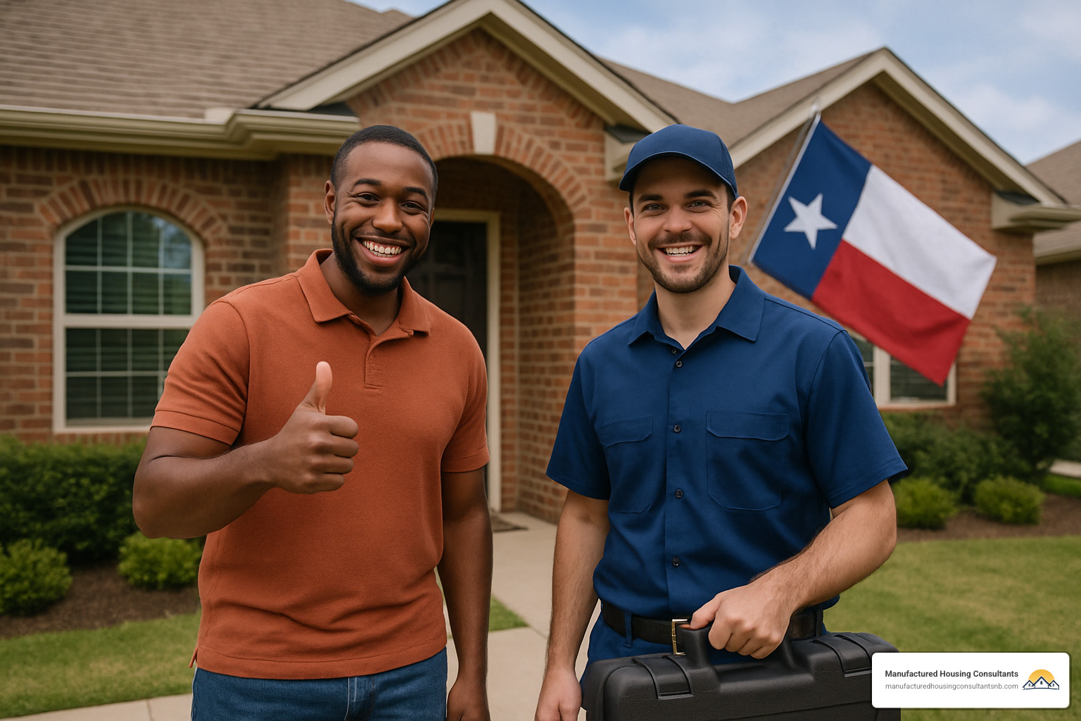 Happy Texas homeowner after successful warranty repair - Home warranty services Texas