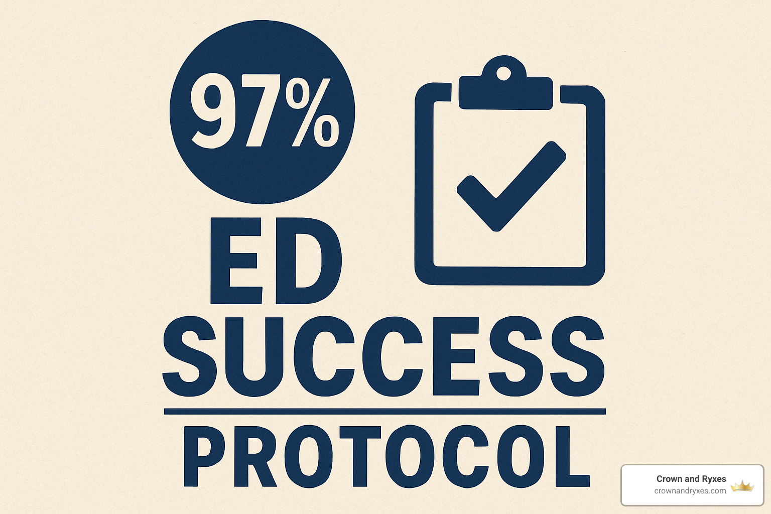 Diagnostic evaluation process for erectile dysfunction - 97 percent ed success protocol