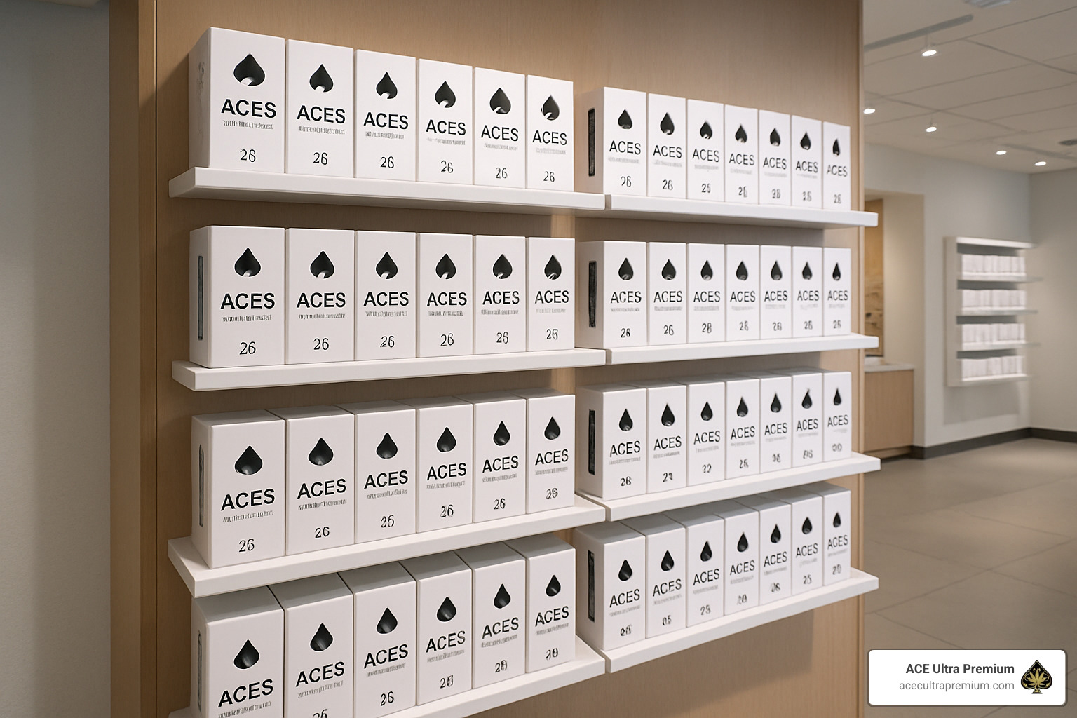 retail display of ACES 2G products - aces 2g