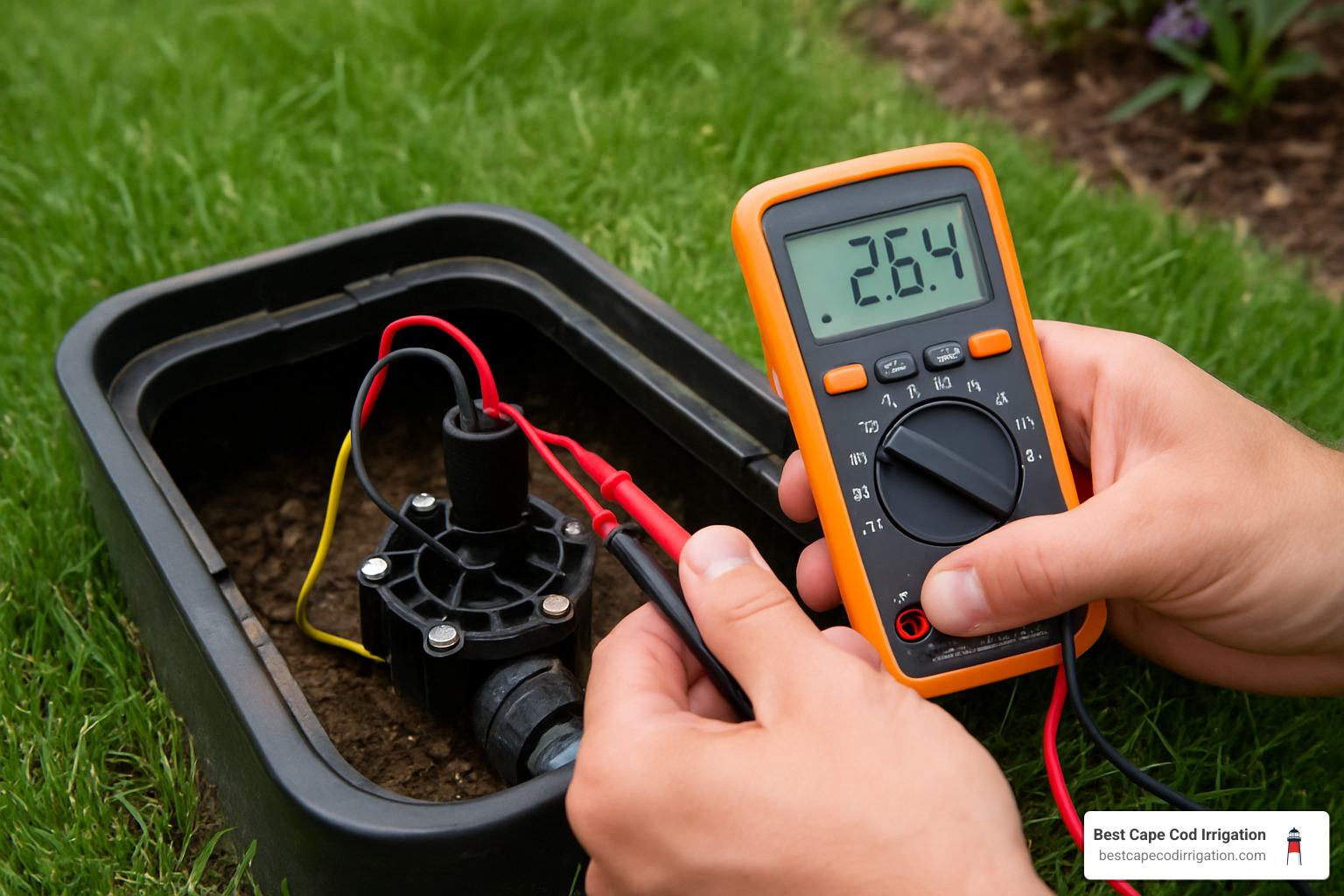 solenoid testing with multimeter - lawn irrigation repair
