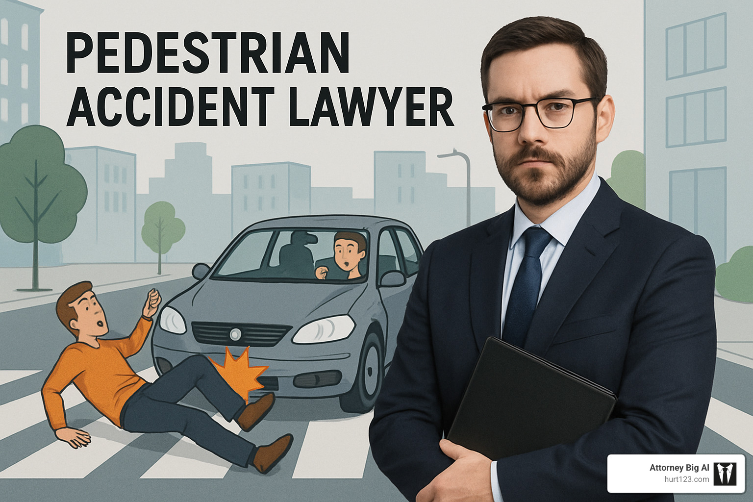 emergency vehicles on Broward Blvd - pedestrian accident lawyer