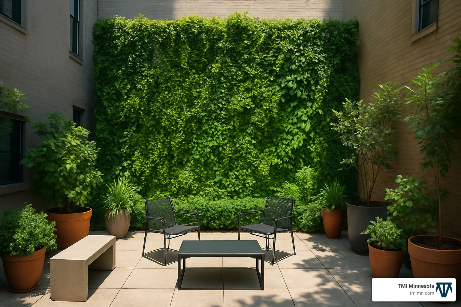 774d77e39376717a70908805d9859f25a73253a1 Courtyard Design Ideas: 6 Stylish Outdoor Retreats Discover Courtyard design ideas to transform your outdoor space into a stylish, functional oasis with expert tips and inspiring visuals. vertical garden wall in small courtyard - Courtyard design ideas