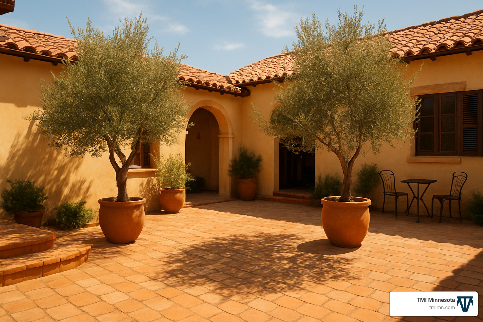 16f1816bb9e1f286c49819691d479de7f5f91040 Courtyard Design Ideas: 6 Stylish Outdoor Retreats Discover Courtyard design ideas to transform your outdoor space into a stylish, functional oasis with expert tips and inspiring visuals. Mediterranean style courtyard with terracotta and olive trees - Courtyard design ideas