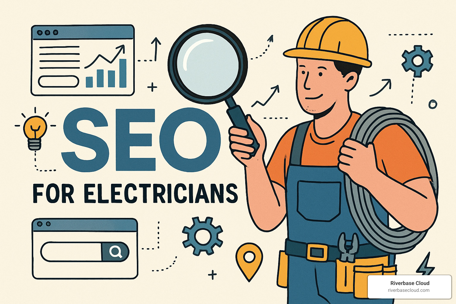 Local SEO for electricians showing Google Map results - SEO for electricians