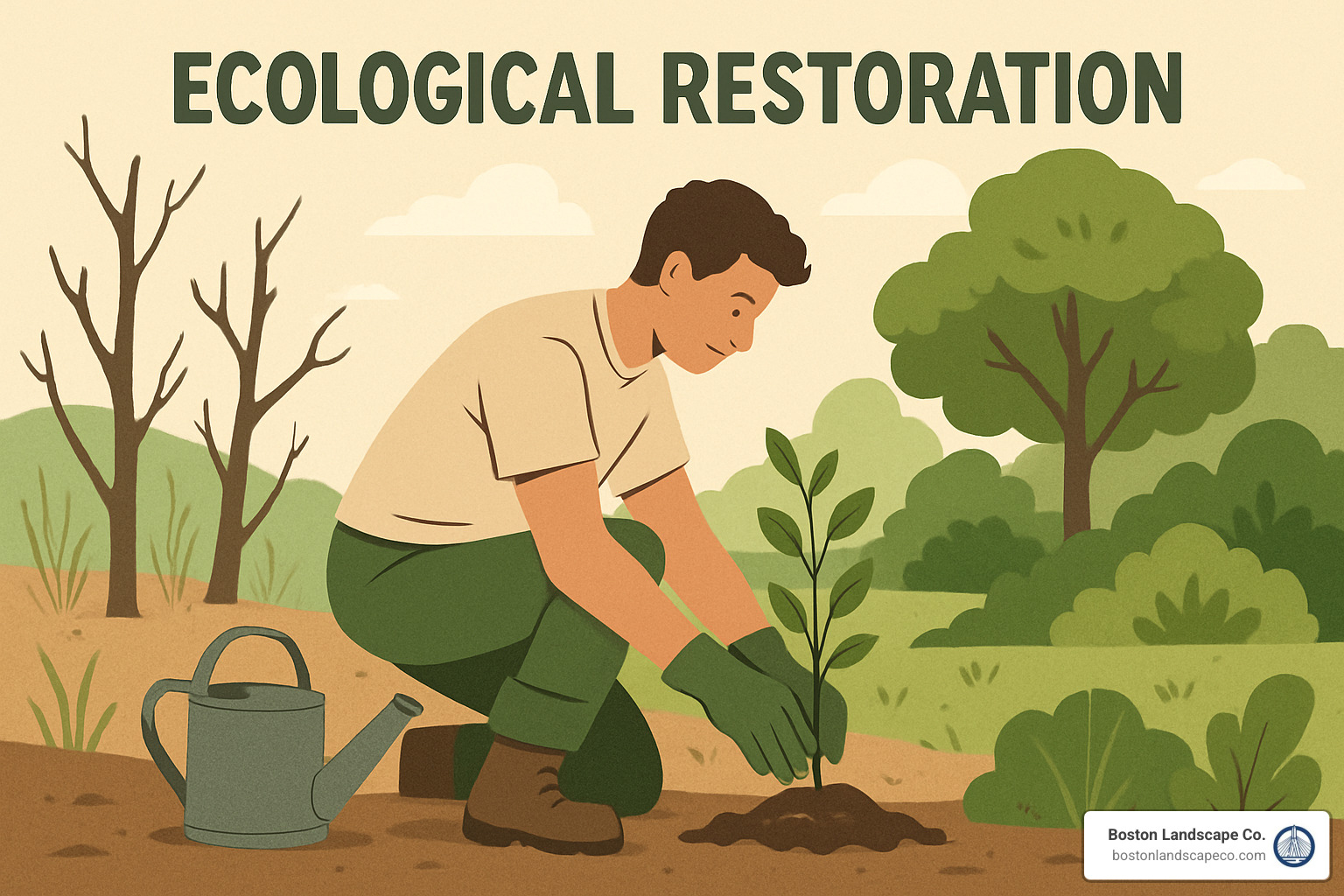 Ecological succession stages showing plant community development over time - Ecological Restoration