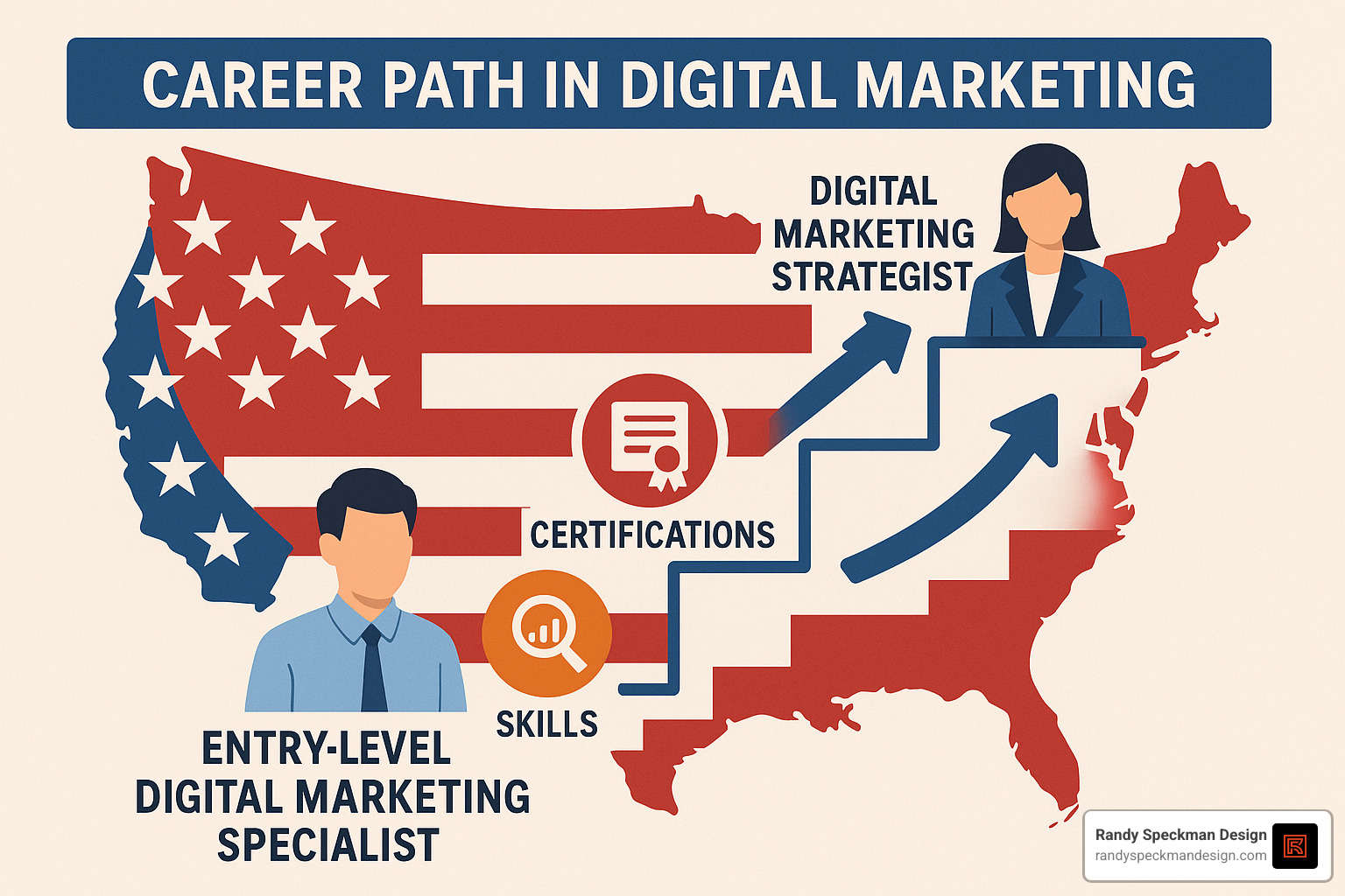 Career path from specialist to digital marketing strategist - digital marketing strategist