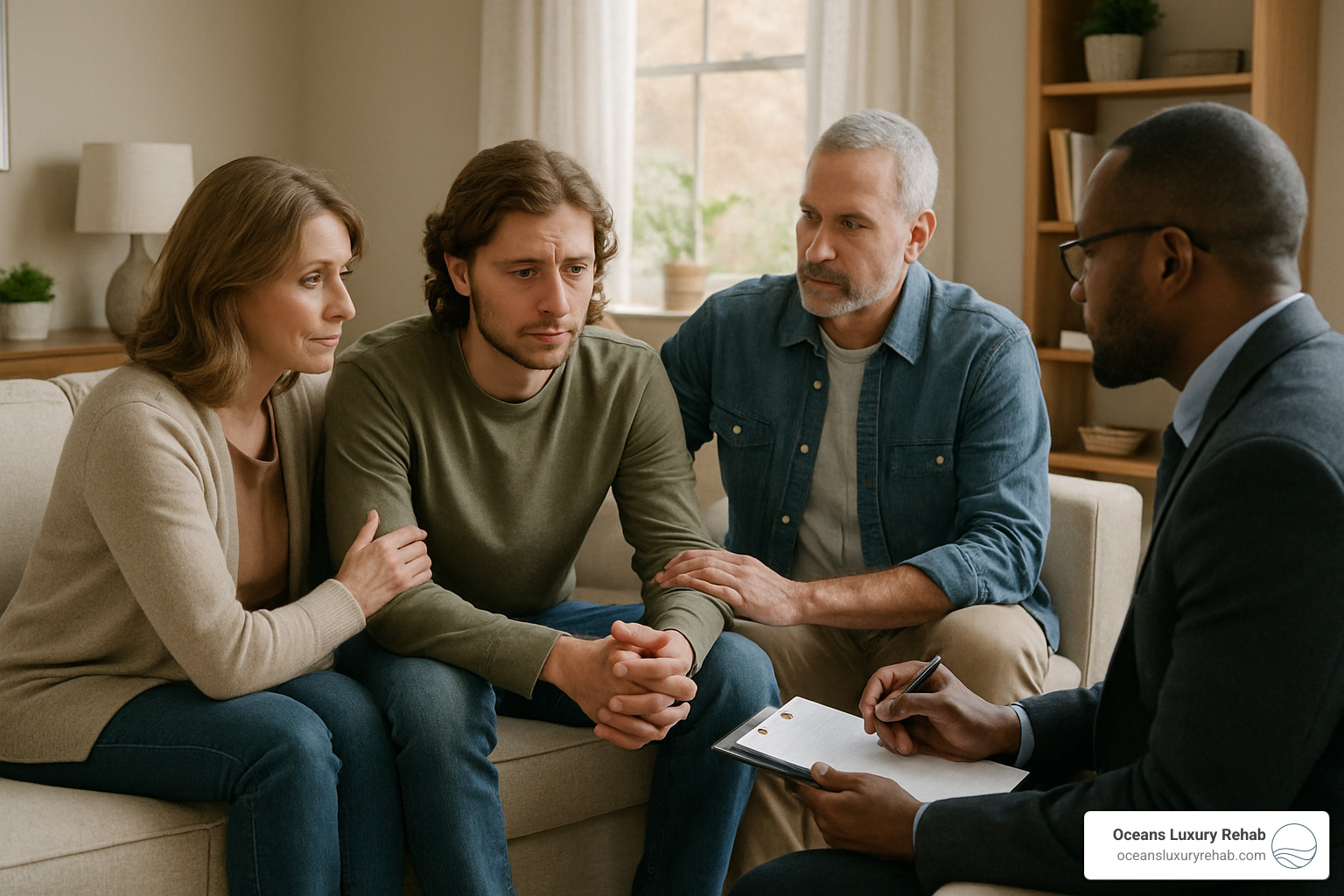 intervention with family and professional - how do you get someone into drug rehab