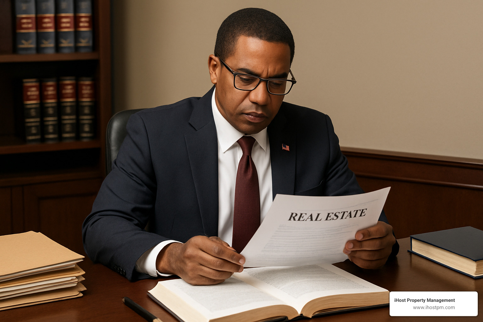 attorney reviewing legal documents - real estate investment group