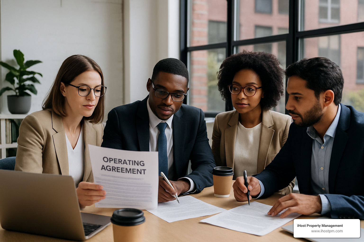 founders drafting operating agreement - real estate investment group