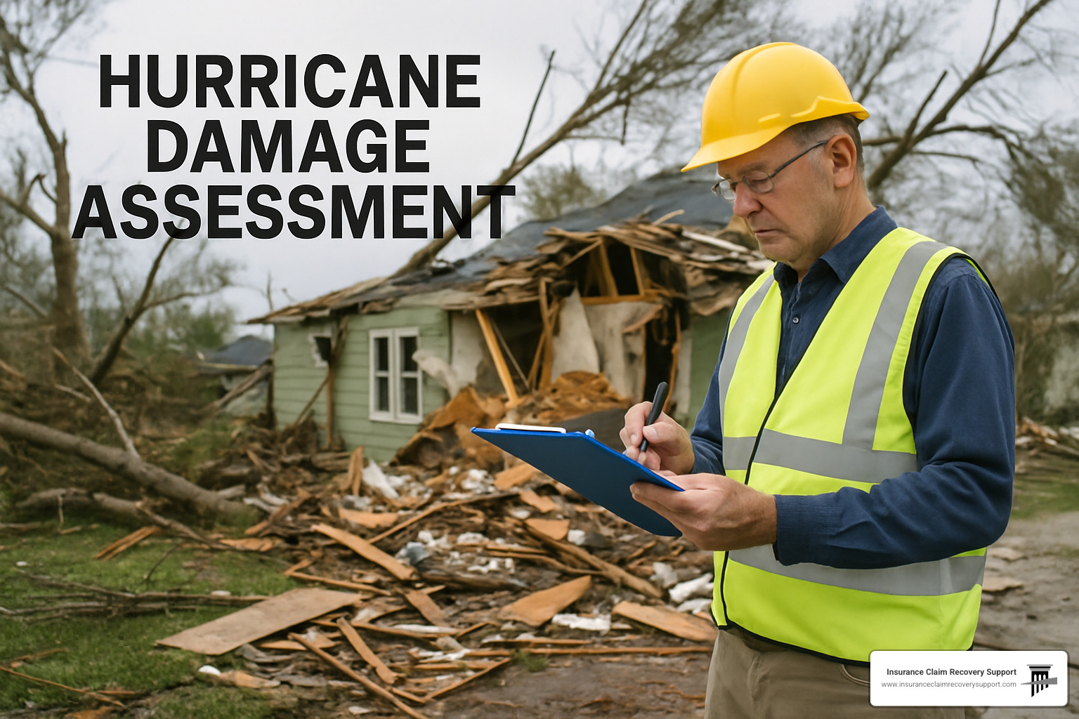 damage documentation form on tablet - hurricane damage assessment