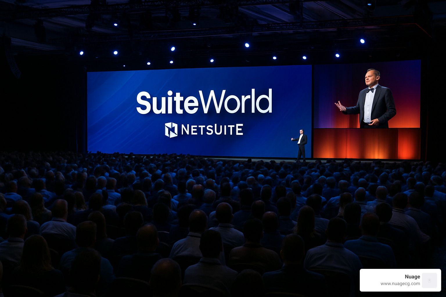 SuiteWorld keynote presentation with thousands of attendees - netsuite community