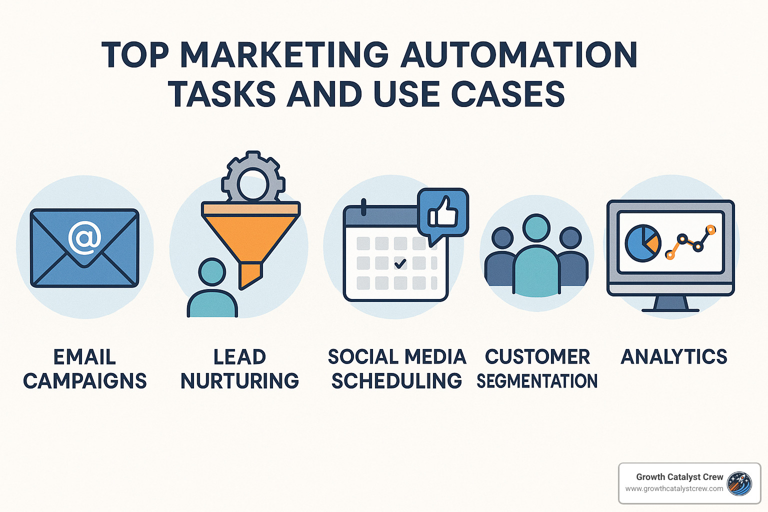 marketing automation tasks and use cases - automation in marketing