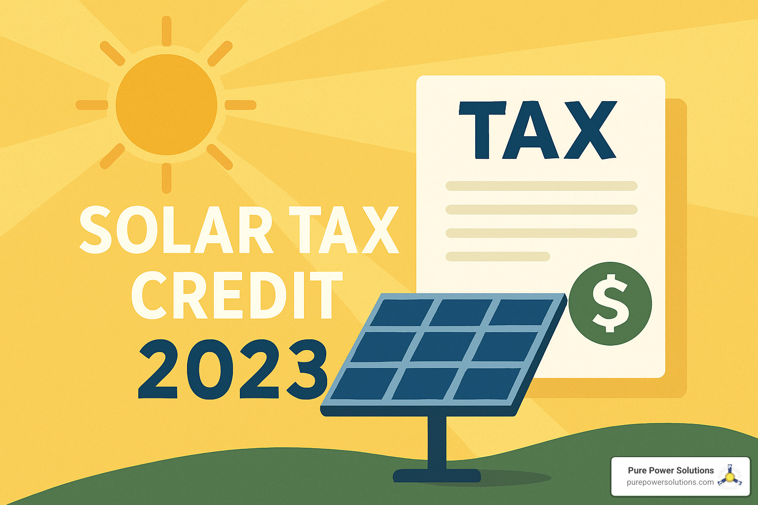 Homeowner reviewing solar tax documents - solar tax credit 2023