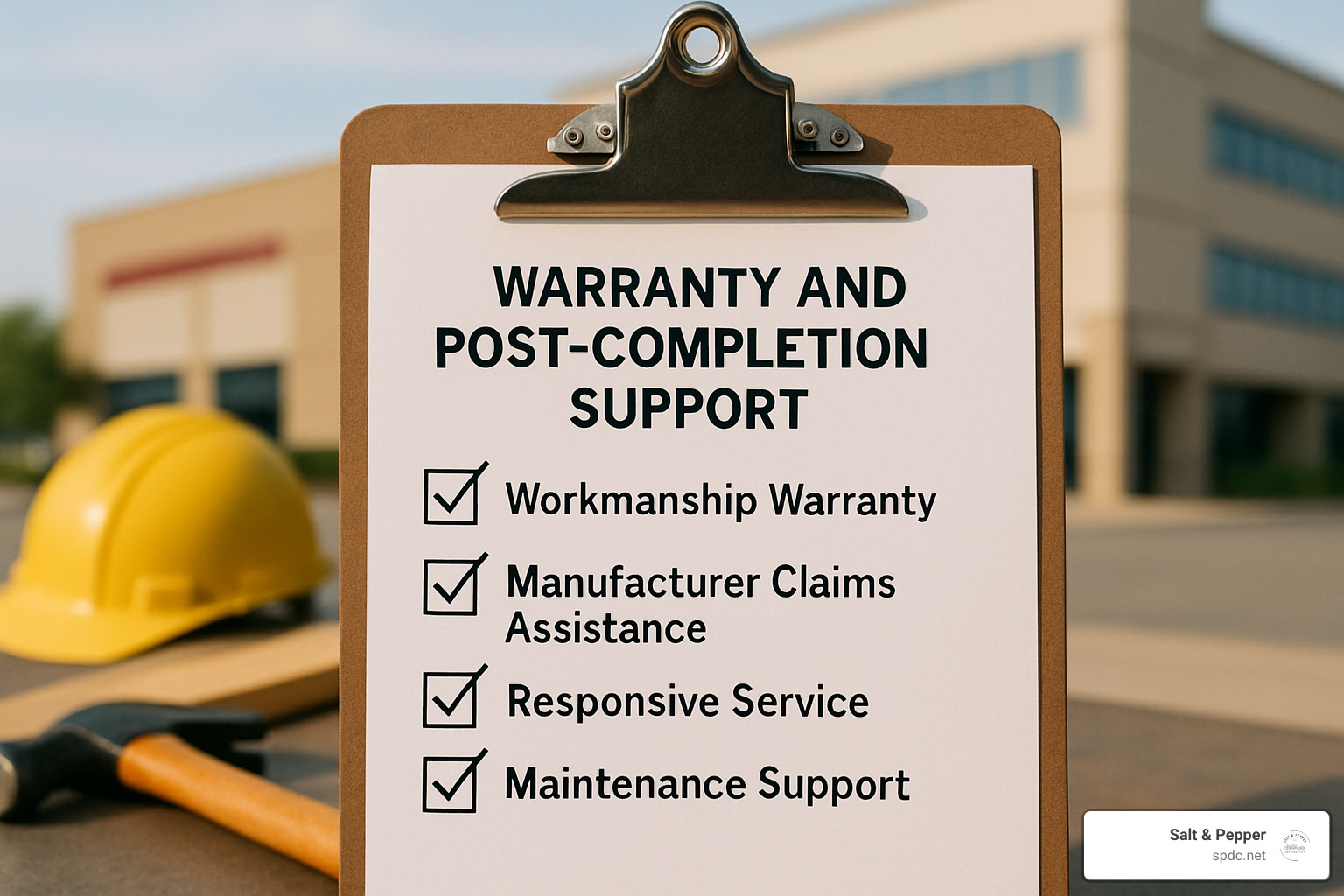 Warranty and post-completion support checklist - tampa remodeling company