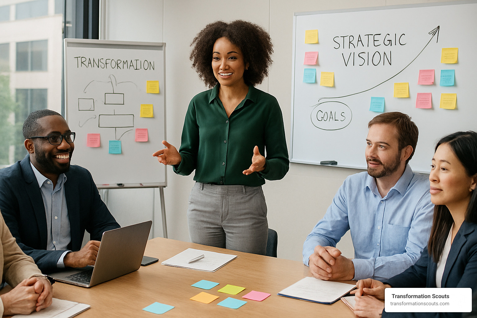ChangeScouts workshop facilitating a strategic vision session - business growth workshops