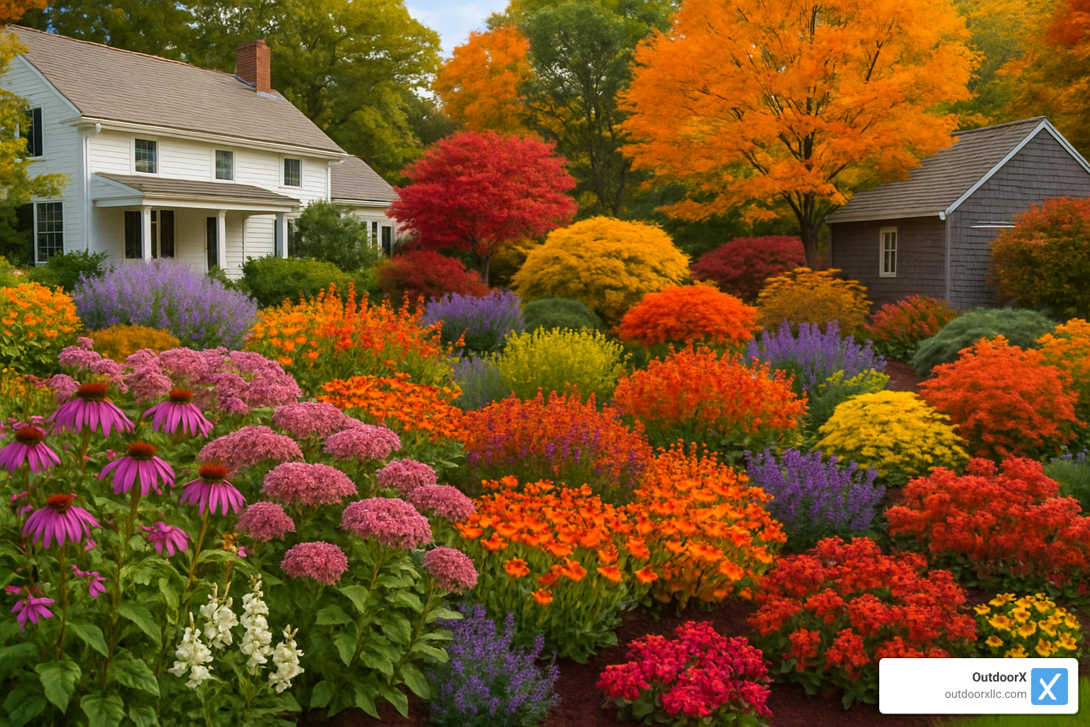 garden design with seasonal colors in Hamilton MA - Landscaping Hamilton MA