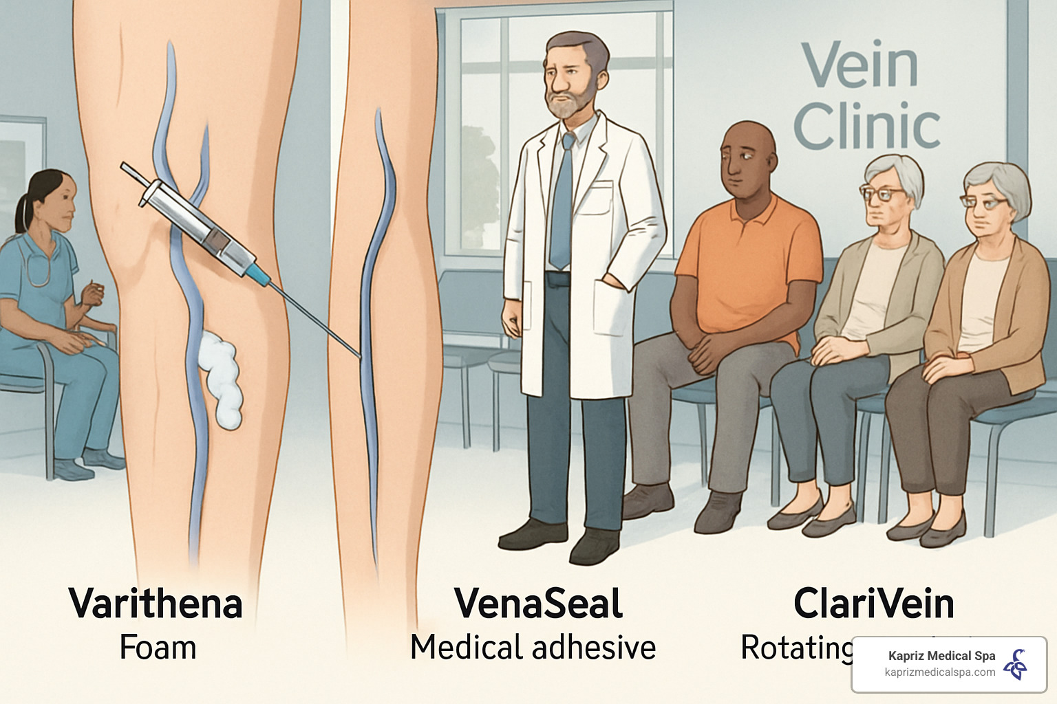 different types of minimally invasive vein treatments - Minimally invasive vein treatment