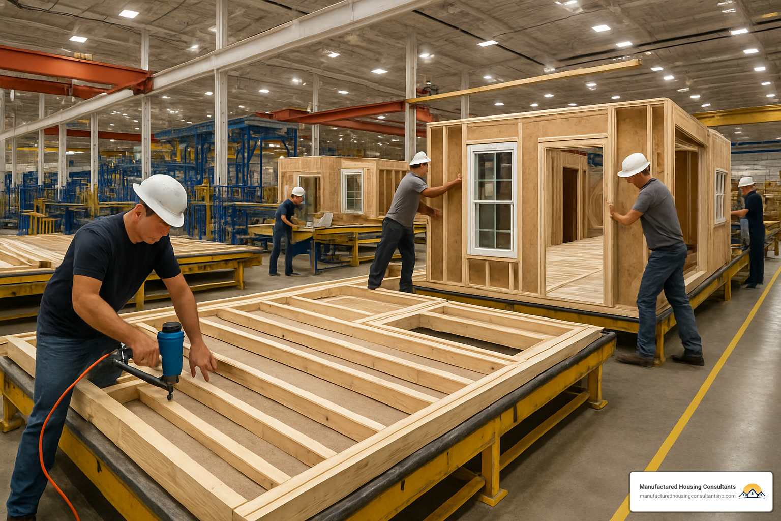 Factory assembly line for prefab homes - affordable prefab houses