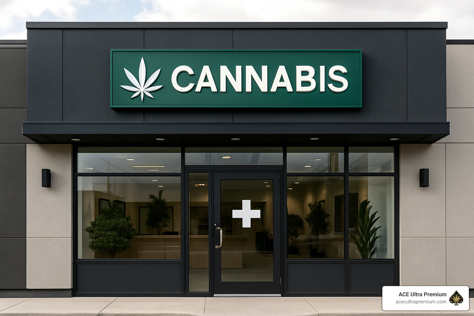 Cannabis dispensary storefront - ace carts thc Cannabis dispensary storefront - ace carts thc