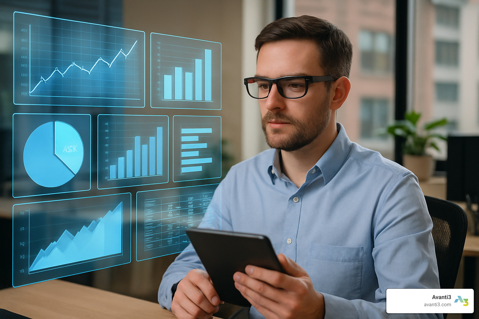 AR dashboard visualization - augmented reality solutions