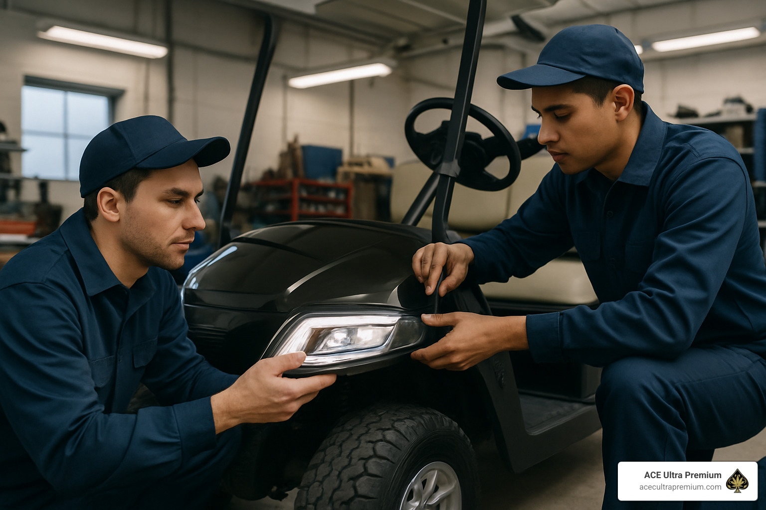 technicians upgrading device components - ace of carts technicians upgrading device components - ace of carts