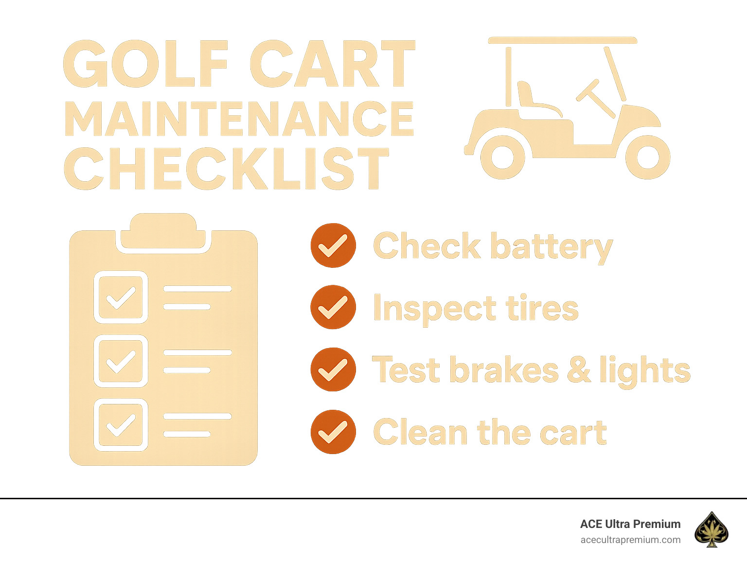 Vaping Device Maintenance Checklist - ace of carts infographic Vaping Device Maintenance Checklist - ace of carts infographic