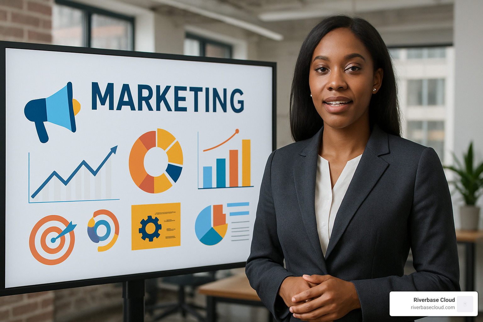 AI video avatar presenting marketing content - AI-driven marketing content