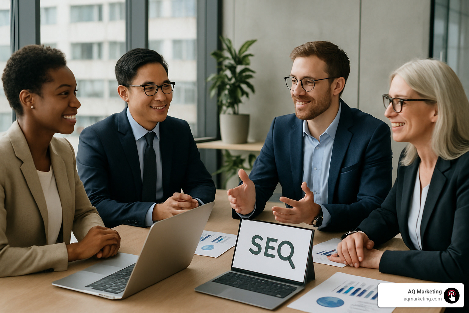 Business meeting with SEO expert - Wakefield SEO expert