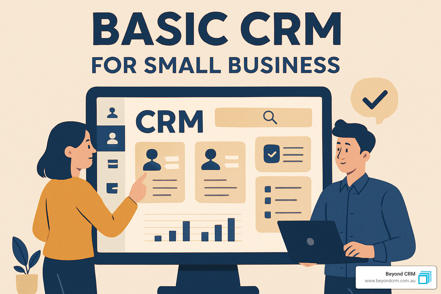 CRM dashboard showing sales pipeline and customer engagement metrics - basic crm for small business