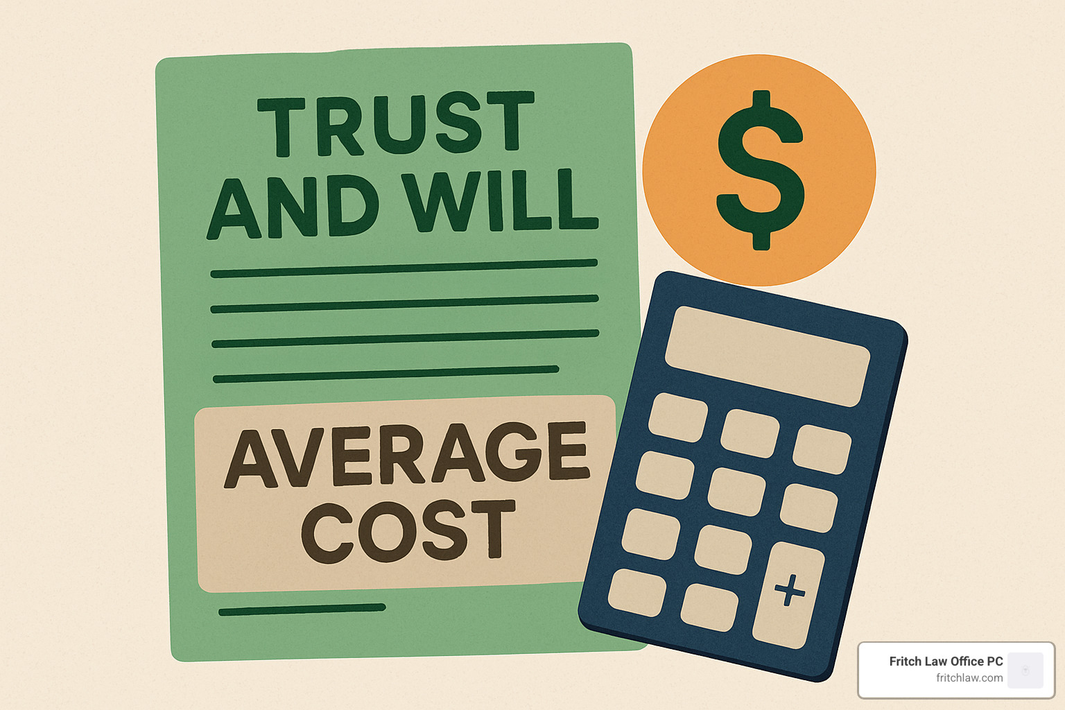 Person signing a will document with witnesses present - average cost of a trust and will