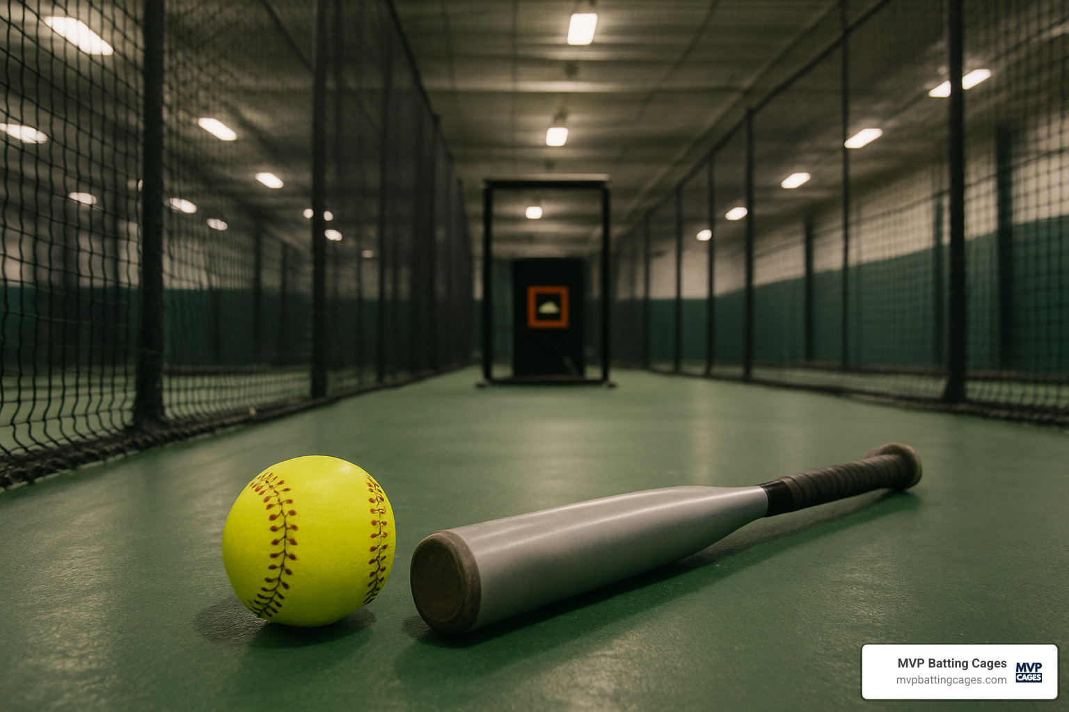 coin-operated batting cage machine - indoor softball batting cages near me