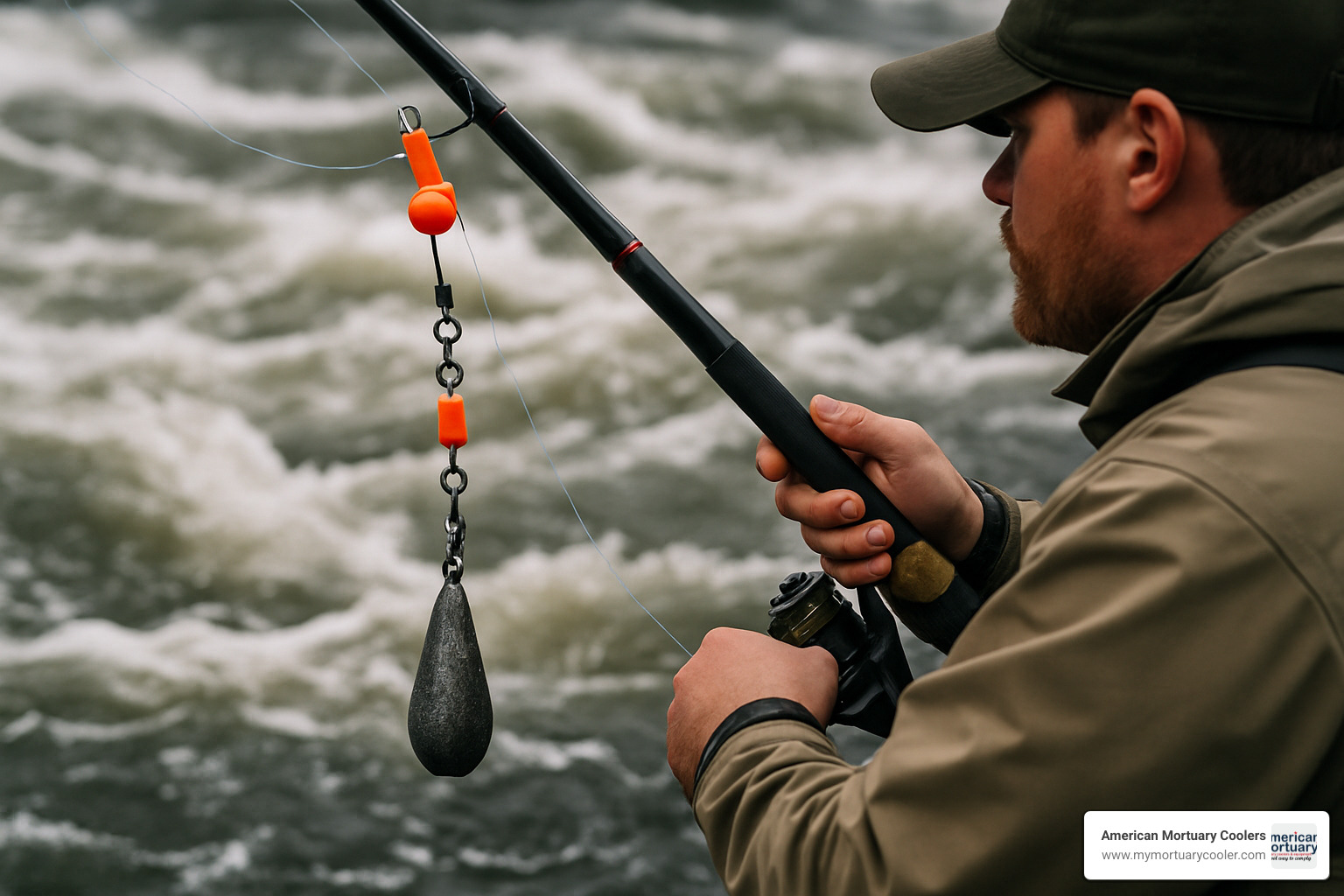 heavy current fishing with ez sinker slides - ez sinker slide