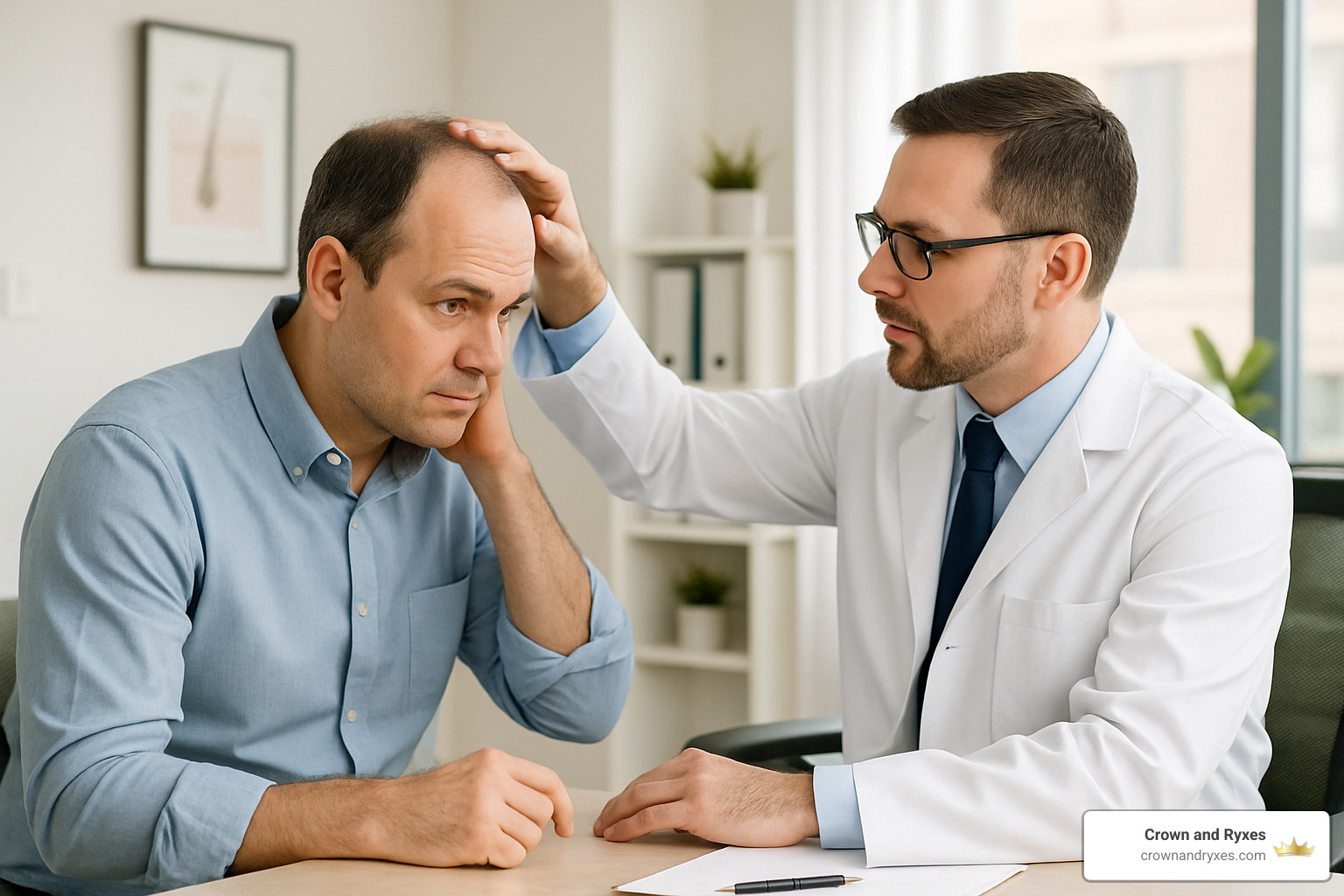 consultation for hair restoration - hair restore