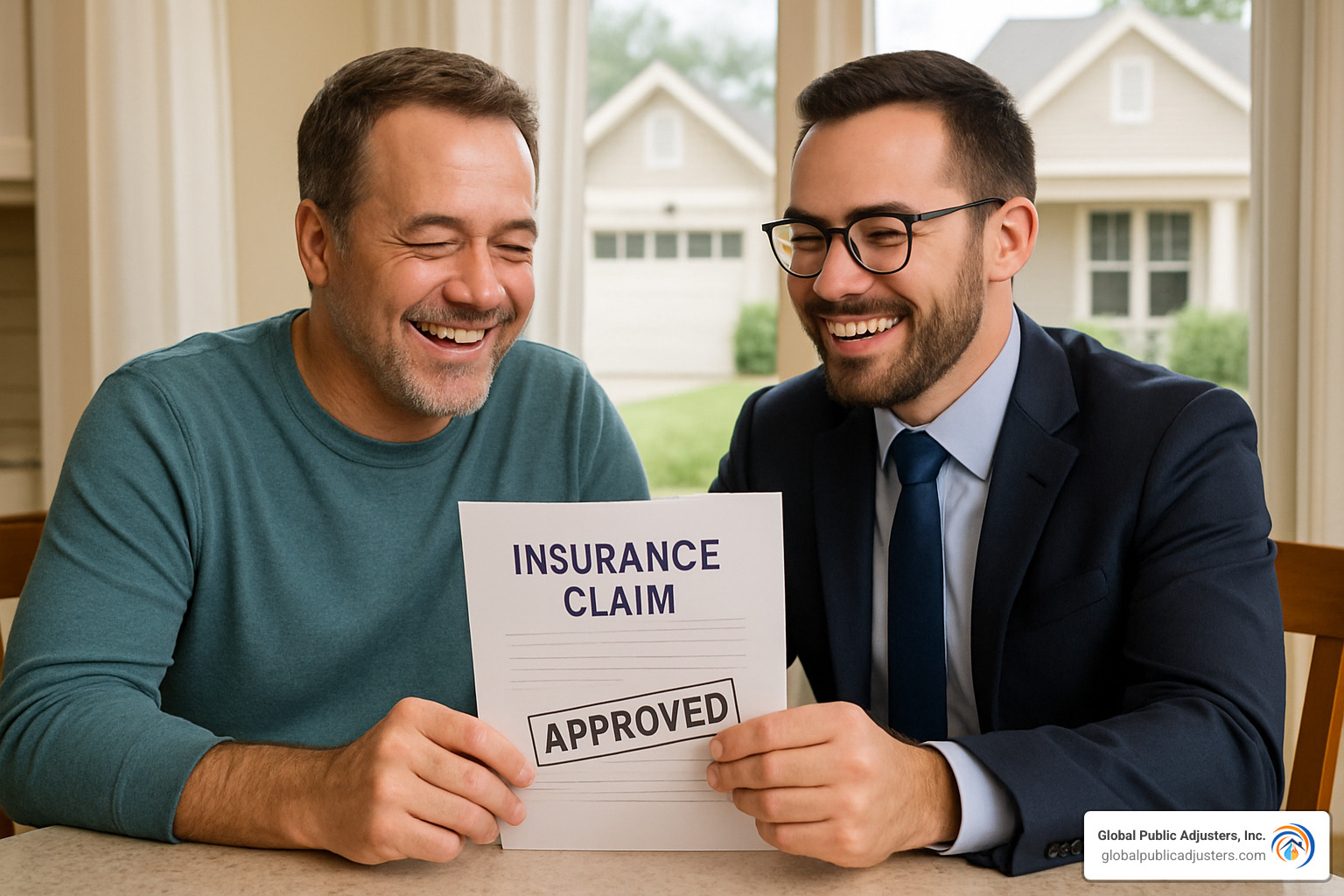 satisfied homeowner with broker reviewing approved claim - does an insurance broker help with claims