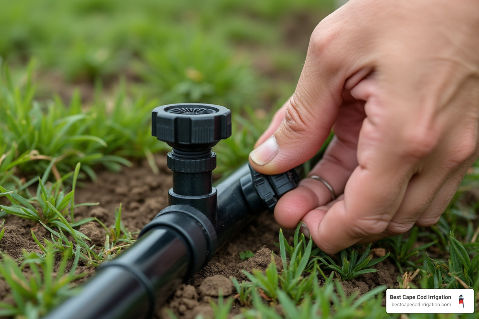 goof plug insertion - drip sprinkler repair
