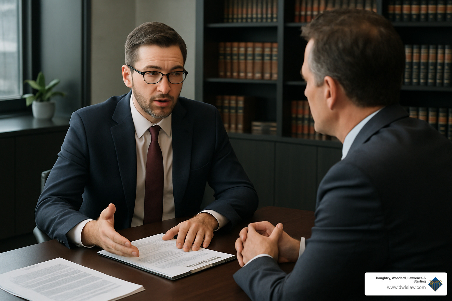 lawyer negotiating with insurance company - accident injury law firm
