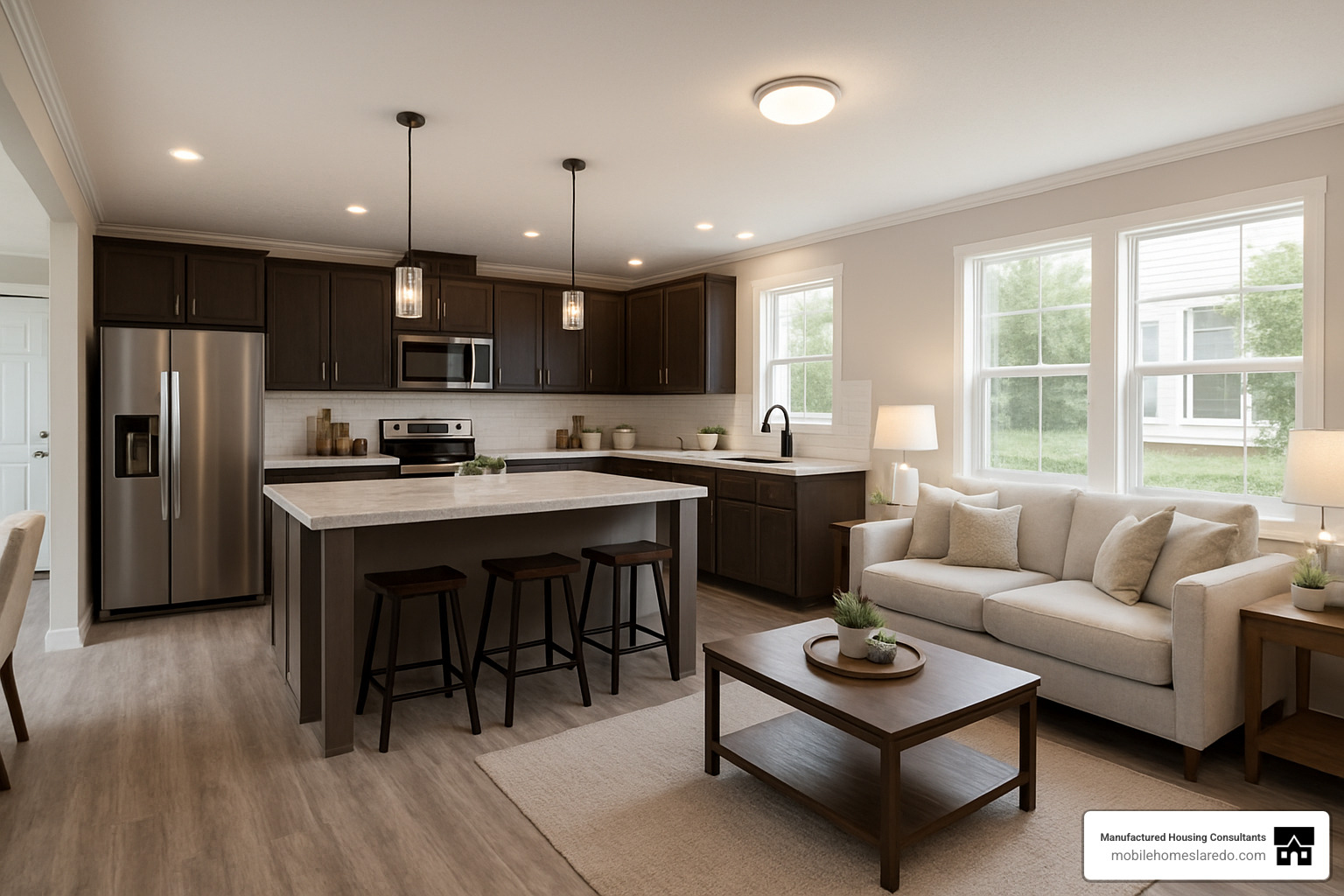 open concept living area in manufactured home - jessup homes open concept living area in manufactured home - jessup homes